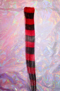Red Raccoon Tail with Tinsel